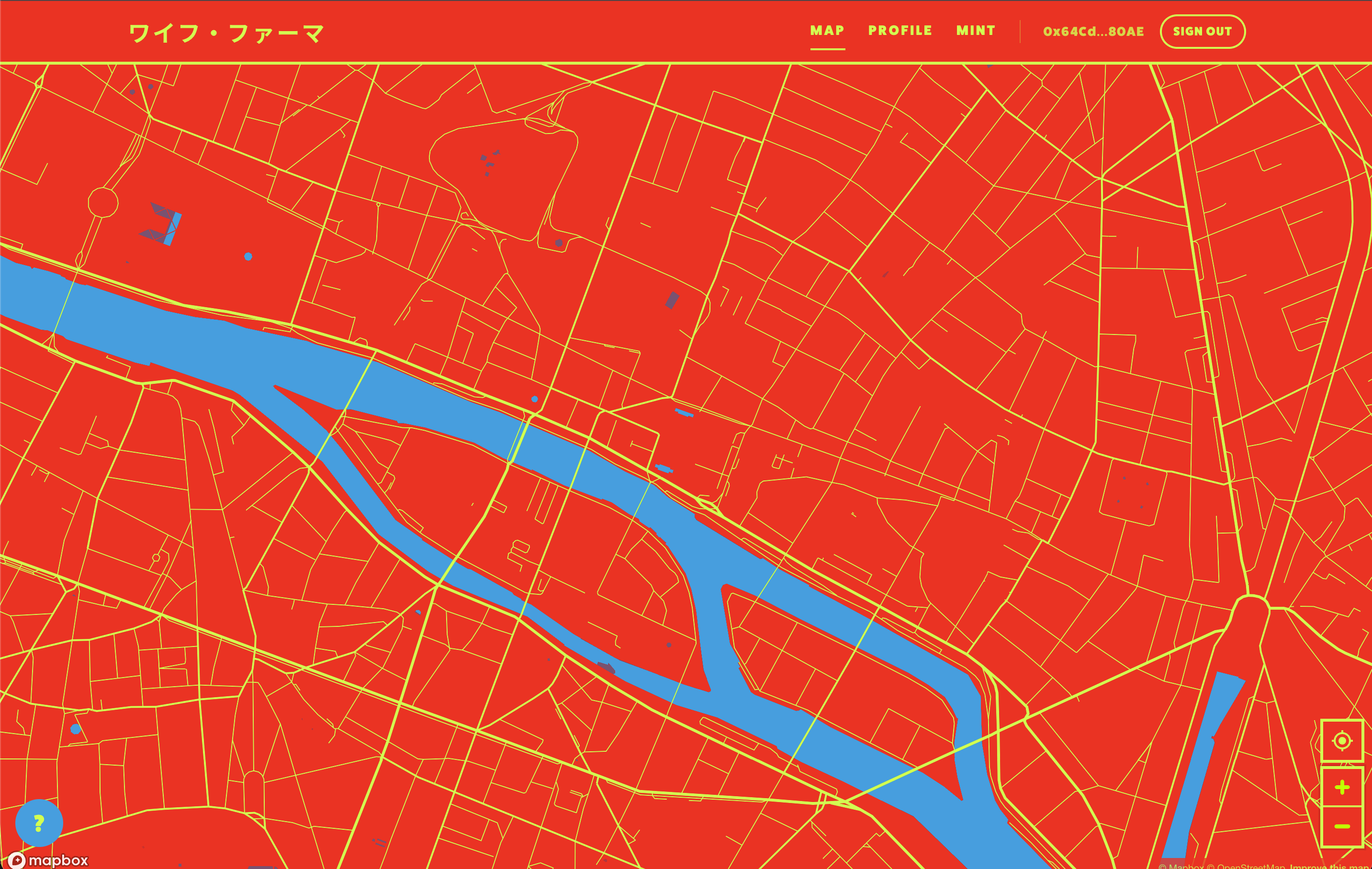 Waifu Farmer map view